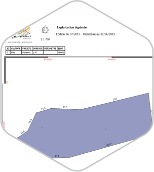 un cahier de parcelles pour le suivi