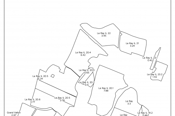 carte cartographie agriculture agricoleGPS parcelle surface SIG supeficieplan