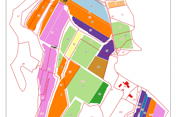 agriculture GPS carte carto cartographie parcelle agricole SIG plan surface superficie couleur culture cépages vigne viti viticulture cadastre exploiation